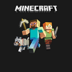 Свитшот хлопковый мужской MINECRAFT, цвет: черный — фото 2