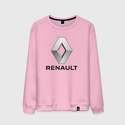 Свитшот хлопковый мужской RENAULT, цвет: светло-розовый