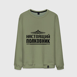 Свитшот хлопковый мужской Настоящий полковник, цвет: авокадо