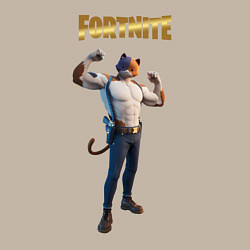 Свитшот хлопковый мужской Meowcles Fortnite 2, цвет: миндальный — фото 2