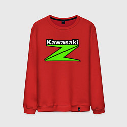 Свитшот хлопковый мужской KAWASAKI Z, цвет: красный