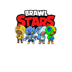 Свитшот хлопковый мужской Brawl Stars Leon Quattro, цвет: белый — фото 2