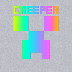 Свитшот хлопковый мужской MINECRAFT CREEPER, цвет: меланж — фото 2
