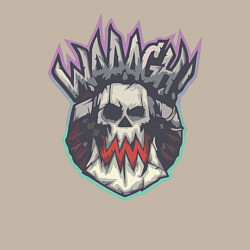 Свитшот хлопковый мужской Орксий Waaagh, цвет: миндальный — фото 2