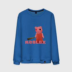 Свитшот хлопковый мужской ROBLOX: PIGGI, цвет: синий