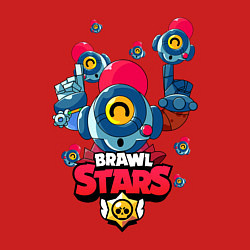 Свитшот хлопковый мужской NANI Brawl Stars, цвет: красный — фото 2