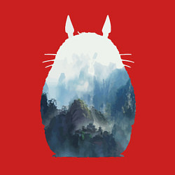 Свитшот хлопковый мужской Тоторо, цвет: красный — фото 2