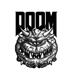 Свитшот хлопковый мужской КАКОДЕМОН DOOM Z, цвет: белый — фото 2