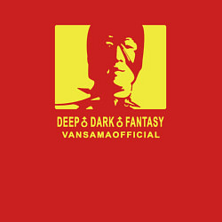 Свитшот хлопковый мужской VANSAMA OFFICIAL Yellow, цвет: красный — фото 2