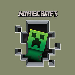 Свитшот хлопковый мужской Майнкрафт, цвет: авокадо — фото 2