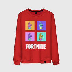 Свитшот хлопковый мужской Фортнайт поп-ап, цвет: красный