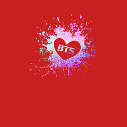 Свитшот хлопковый мужской BTS, цвет: красный — фото 2