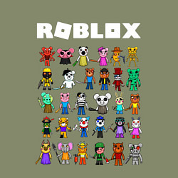 Свитшот хлопковый мужской ROBLOX PIGGY, цвет: авокадо — фото 2