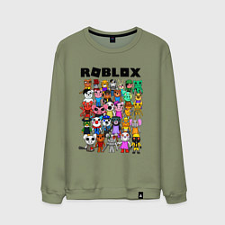 Свитшот хлопковый мужской ROBLOX PIGGY, цвет: авокадо