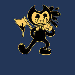 Свитшот хлопковый мужской Bendy And The Ink Machine, цвет: тёмно-синий — фото 2