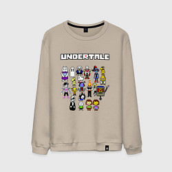 Свитшот хлопковый мужской UNDERTALE, цвет: миндальный