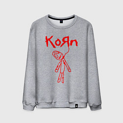 Свитшот хлопковый мужской Korn цвета меланж — фото 1