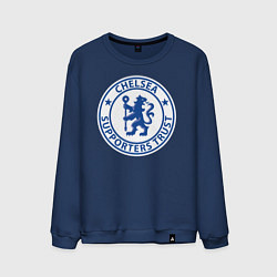 Свитшот хлопковый мужской Chelsea FC, цвет: тёмно-синий