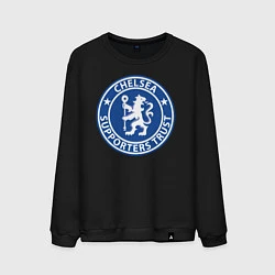 Свитшот хлопковый мужской Chelsea FC, цвет: черный