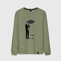 Свитшот хлопковый мужской John Wick, цвет: авокадо