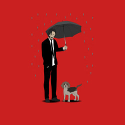Свитшот хлопковый мужской John Wick, цвет: красный — фото 2