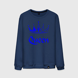 Свитшот хлопковый мужской Queen, цвет: тёмно-синий
