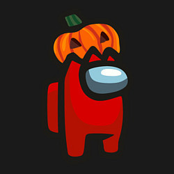Свитшот хлопковый мужской HALLOWEEN IS AMONG US, цвет: черный — фото 2