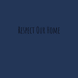 Свитшот хлопковый мужской Respect Our Home, цвет: тёмно-синий — фото 2
