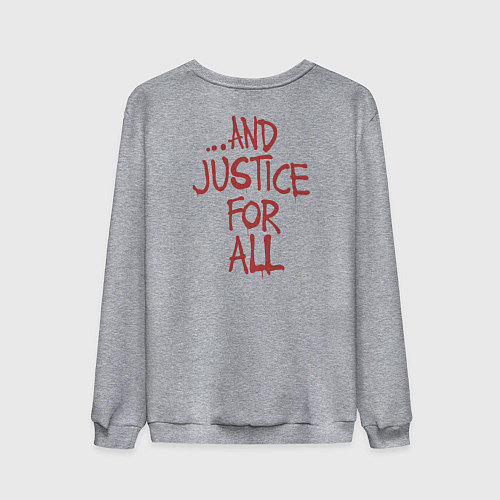 Мужской свитшот And Justice For All Metallica / Меланж – фото 2