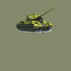 Свитшот хлопковый мужской Т-34, цвет: авокадо — фото 2