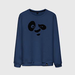 Свитшот хлопковый мужской Панда, цвет: тёмно-синий