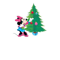 Свитшот хлопковый мужской Christmas Minnie, цвет: белый — фото 2