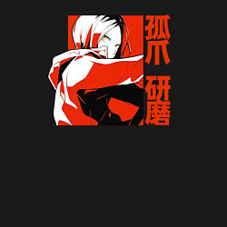 Свитшот хлопковый мужской Кенма Козуме, цвет: черный — фото 2