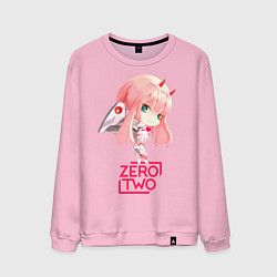 Свитшот хлопковый мужской Zero-chan, цвет: светло-розовый