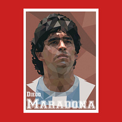 Свитшот хлопковый мужской DIEGO MARADONA, цвет: красный — фото 2