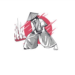 Свитшот хлопковый мужской Катана Самурая, цвет: белый — фото 2