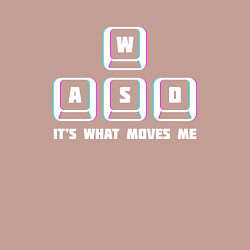 Свитшот хлопковый мужской WASD, цвет: пыльно-розовый — фото 2