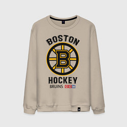 Свитшот хлопковый мужской BOSTON BRUINS NHL, цвет: миндальный