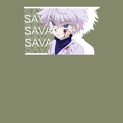 Свитшот хлопковый мужской SAVAGE Killua Zoldyck, цвет: авокадо — фото 2