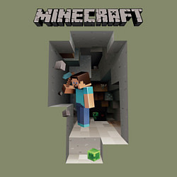 Свитшот хлопковый мужской Minecraft, цвет: авокадо — фото 2