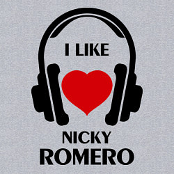 Свитшот хлопковый мужской I like Nicky Romero, цвет: меланж — фото 2