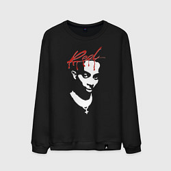 Свитшот хлопковый мужской Playboi Carti Whole Lotta Red, цвет: черный