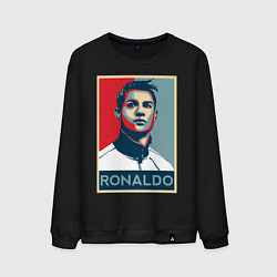 Свитшот хлопковый мужской CRISTIANO RONALDO, цвет: черный