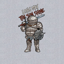 Свитшот хлопковый мужской Dark Souls - Siegward, цвет: меланж — фото 2