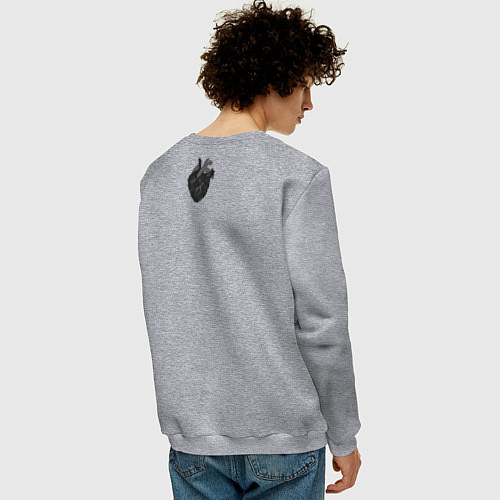 Мужской свитшот Bring Me The Horizon 2D Сердце / Меланж – фото 4