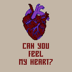 Свитшот хлопковый мужской Bring Me The Horizon 2D Сердце, цвет: миндальный — фото 2