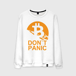 Мужской свитшот БИТКОИН НЕ ПАНИКУЕМ