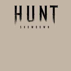 Свитшот хлопковый мужской HUNT: showdown черный, цвет: миндальный — фото 2