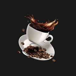 Свитшот хлопковый мужской Кофеек, цвет: черный — фото 2