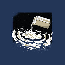 Свитшот хлопковый мужской Галактика Млечный путь прикол, цвет: тёмно-синий — фото 2